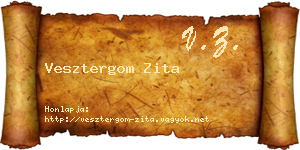 Vesztergom Zita névjegykártya